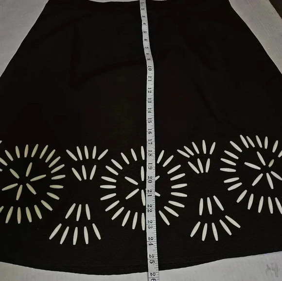 Boden A Line Aztec Sea Shell Chocolate Brown Knee Length Skirt SZ 16 - Picture 4 of 10